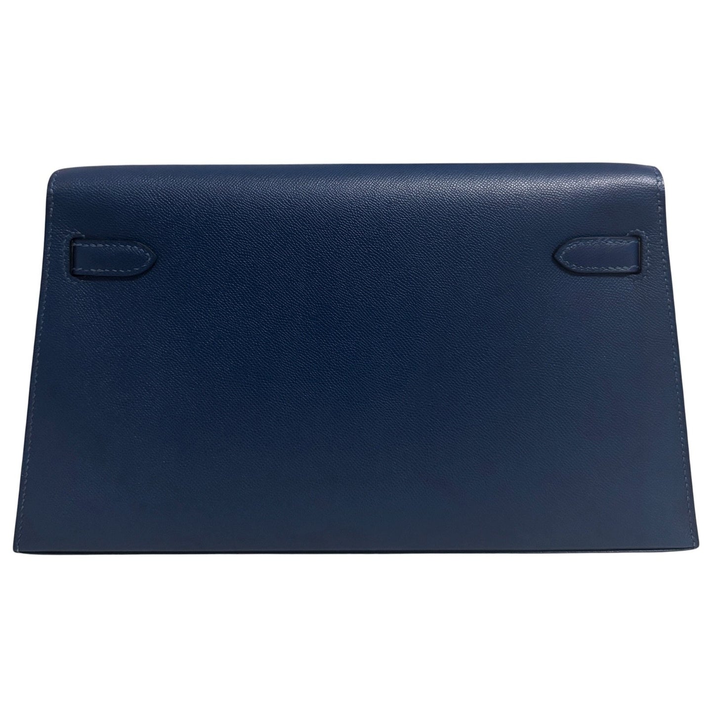Hermès Kelly Elan Deep Blue Madame Leather Gold Hardware Clutch Shoulder Bag