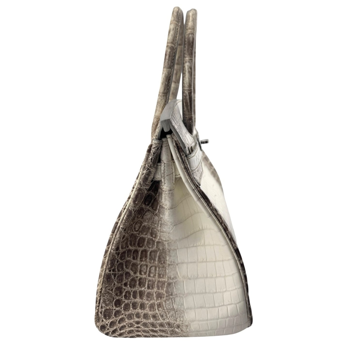 Hermes Birkin 30 White Himalayan Crocodile Matte Leather Palladium Hardware RARE
