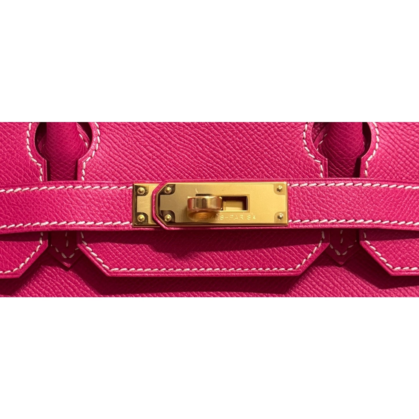 Hermes Birkin 30 Rose Tyrien Pink Epsom Leather Gold Hardware RARE