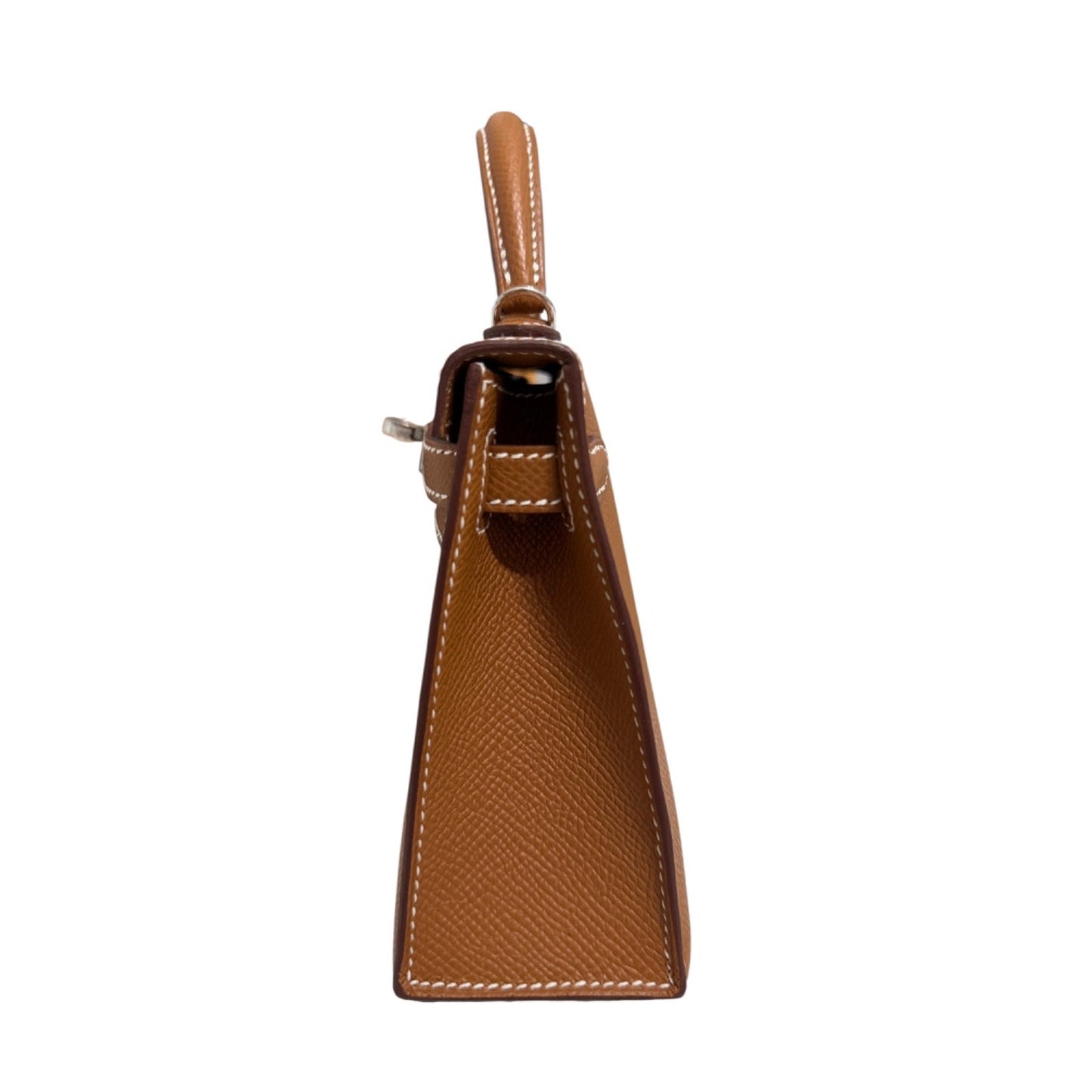 Hermes Kelly Mini 20 Gold Tan Epsom Leather Palladium Hardware NEW