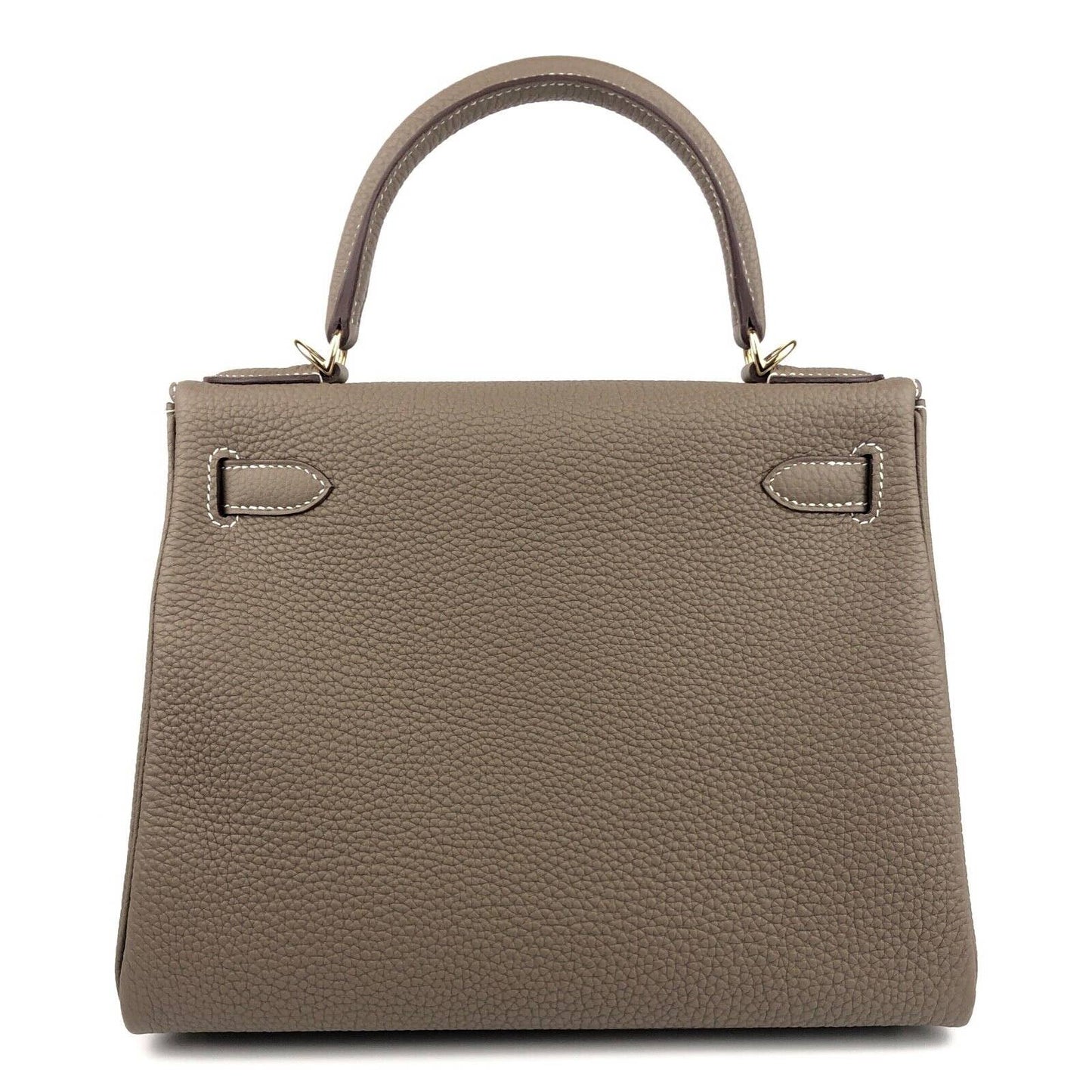 Hermes Kelly 28 Etoupe Gray Grey Togo Leather Gold Hardware NEW