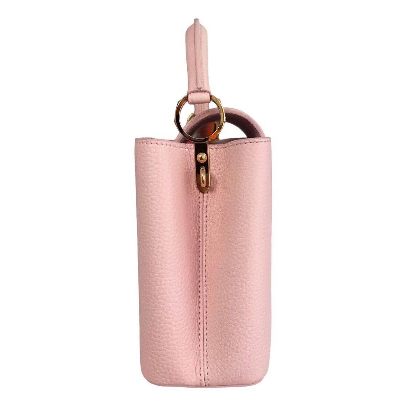 New Limited Edition Louis VUITTON Capucines pm Pink Leather Hand Shoulder Bag