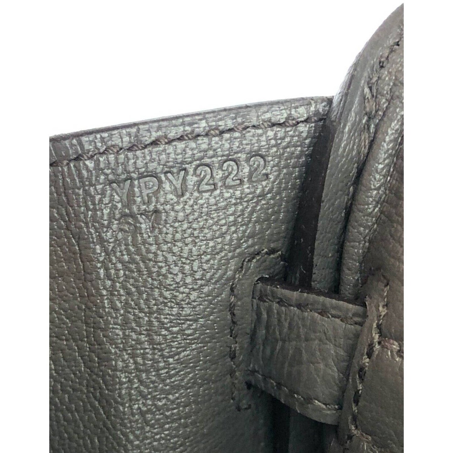 Hermes Birkin 25 Etain Gray Brown Grey Togo Leather Rose Gold Hardware Handbag