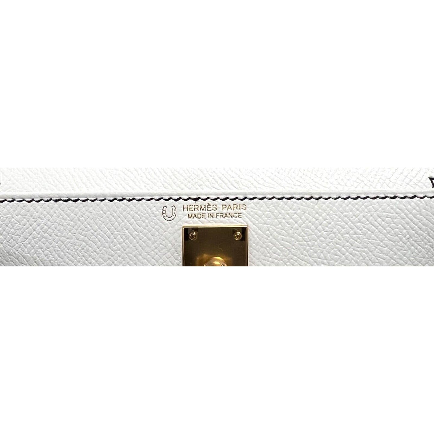 Hermes Kelly Mini 20 Special Order "Panda" Black White Epsom Leather Gold Hardware