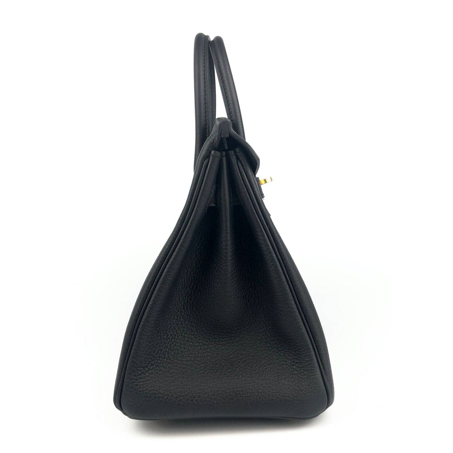 Hermes Birkin 25 Black Noir Togo Leather Gold Hardware B Stamp 2023
