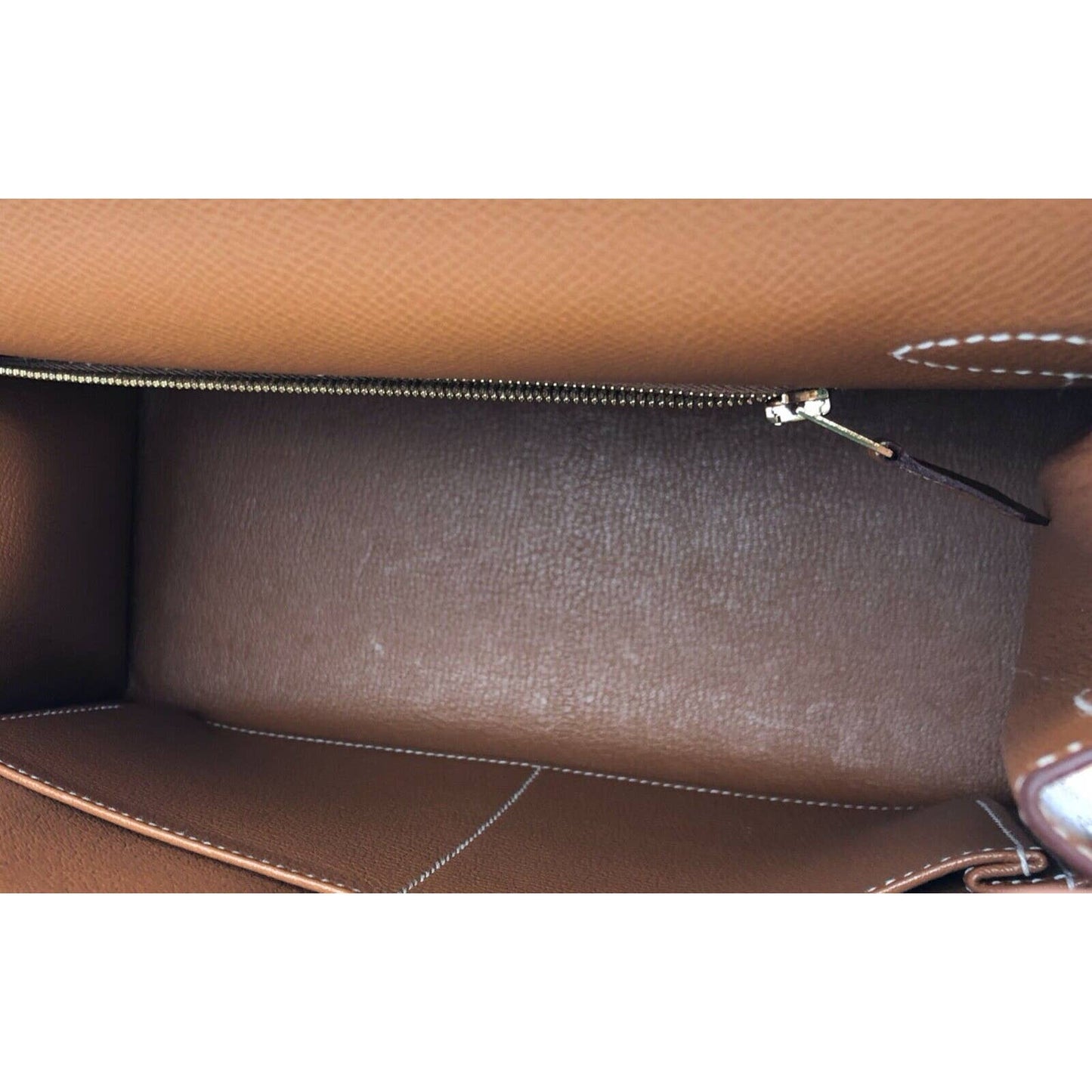 Hermes Kelly 28 Sellier Gold Tan Camel Epsom Leather Gold Hardware Bag