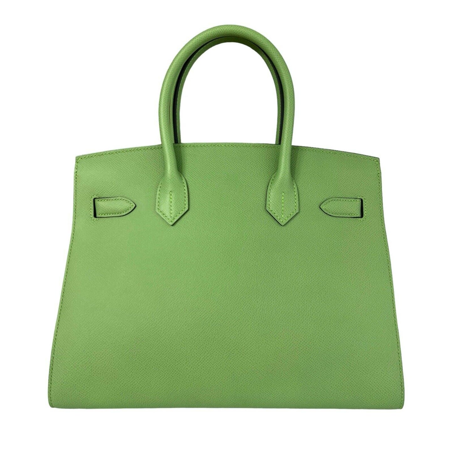 Hermes Birkin 30 Sellier Vert Criquet Green Epsom Leather Palladium Hardware