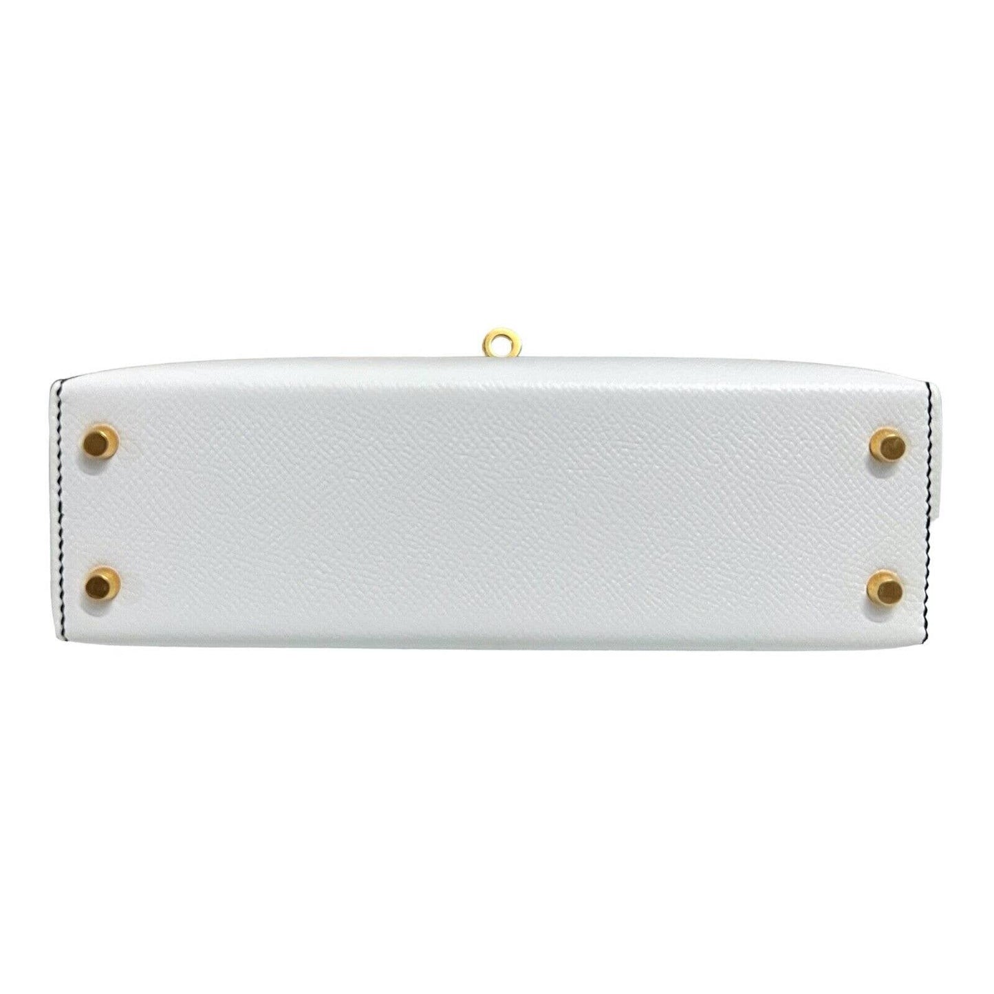 Hermes Kelly Mini 20 Special Order "Panda" Black White Epsom Leather Gold Hardware