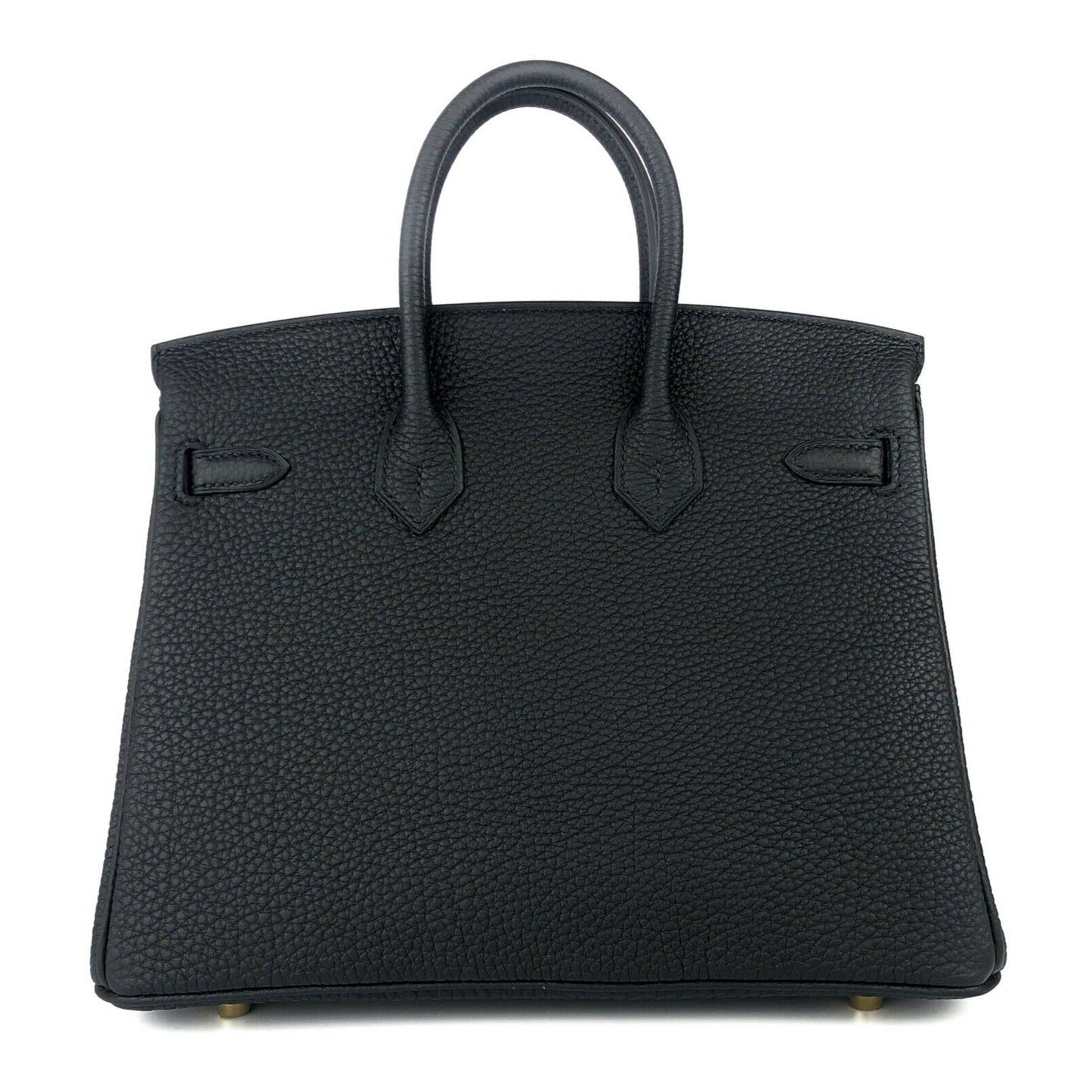 Hermes Birkin 25 Black Noir Togo Leather Gold Hardware U Stamp 2022