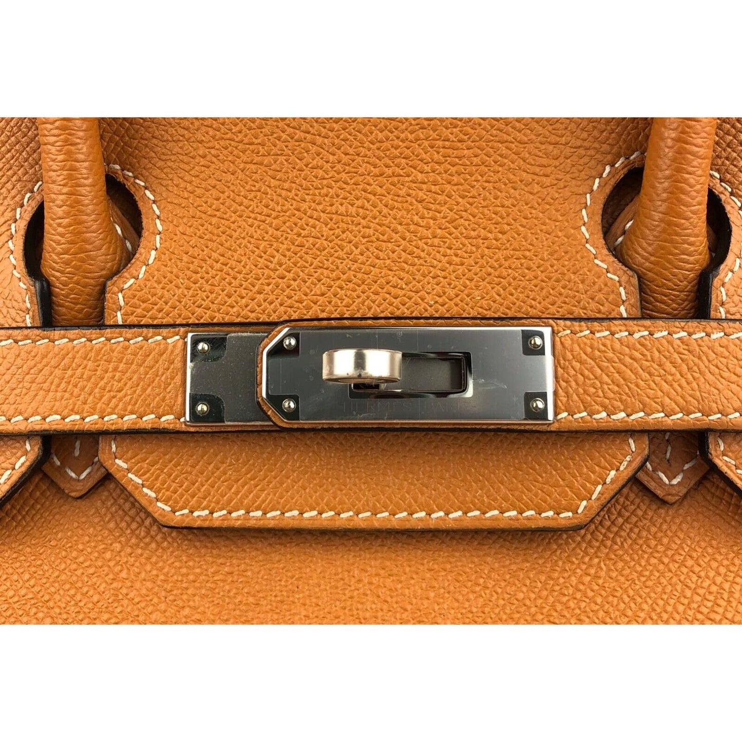 Hermes Birkin 30 Toffee Tan Camel Epsom Leather Palladium Hardware
