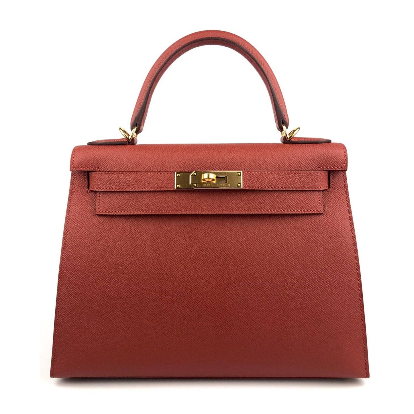 Hermes Kelly 28 Sellier Rouge Venetien Red Epsom Leather Gold Hardware Bag 2023