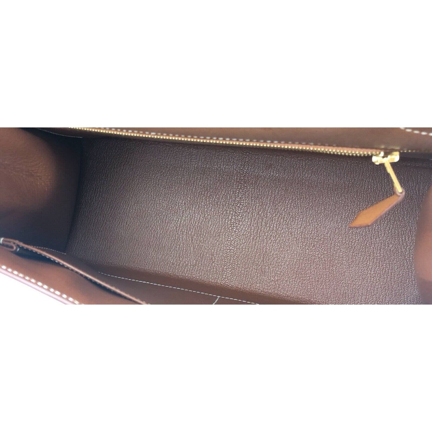 Hermes Kelly 28 Sellier Barenia Fauve Tan Leather Gold Hardware