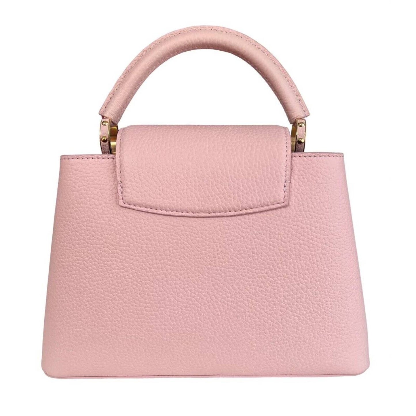 New Limited Edition Louis VUITTON Capucines pm Pink Leather Hand Shoulder Bag