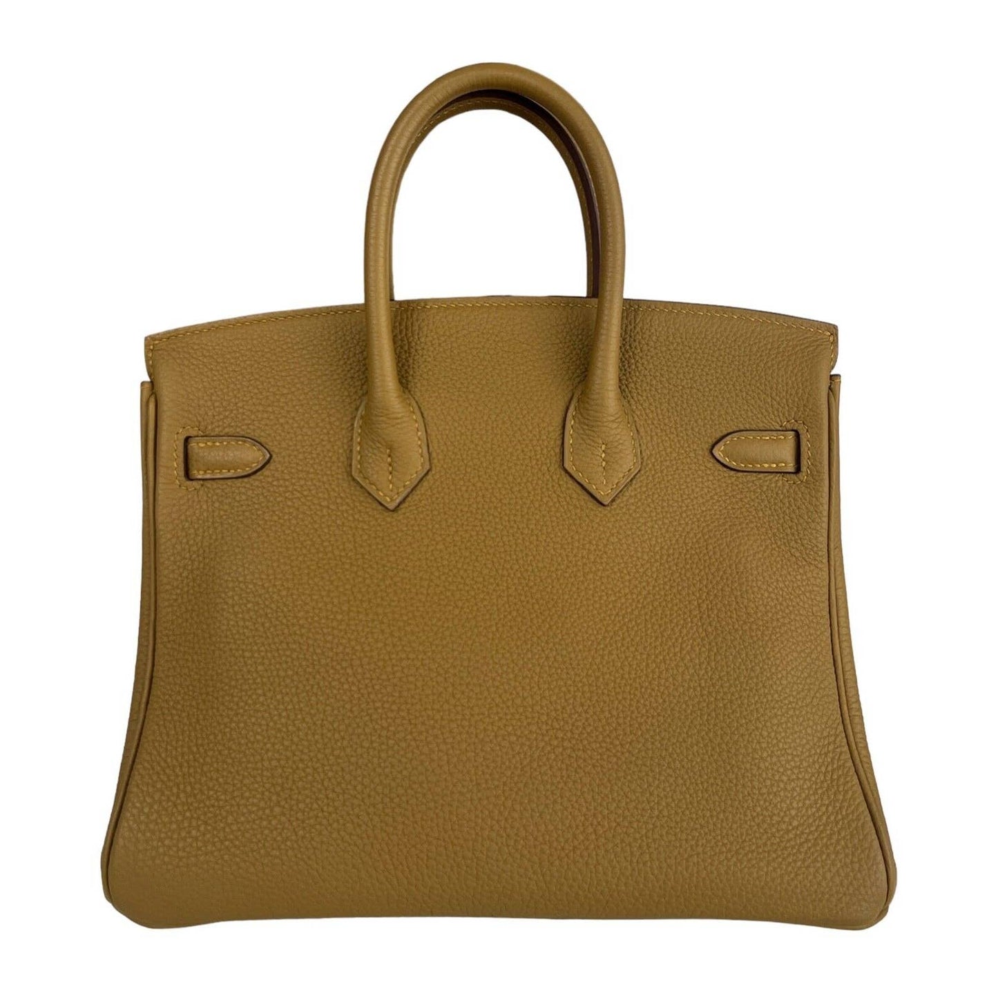 Hermes Birkin 25 Bronze Dore Togo Leather Gold Hardware Handbag