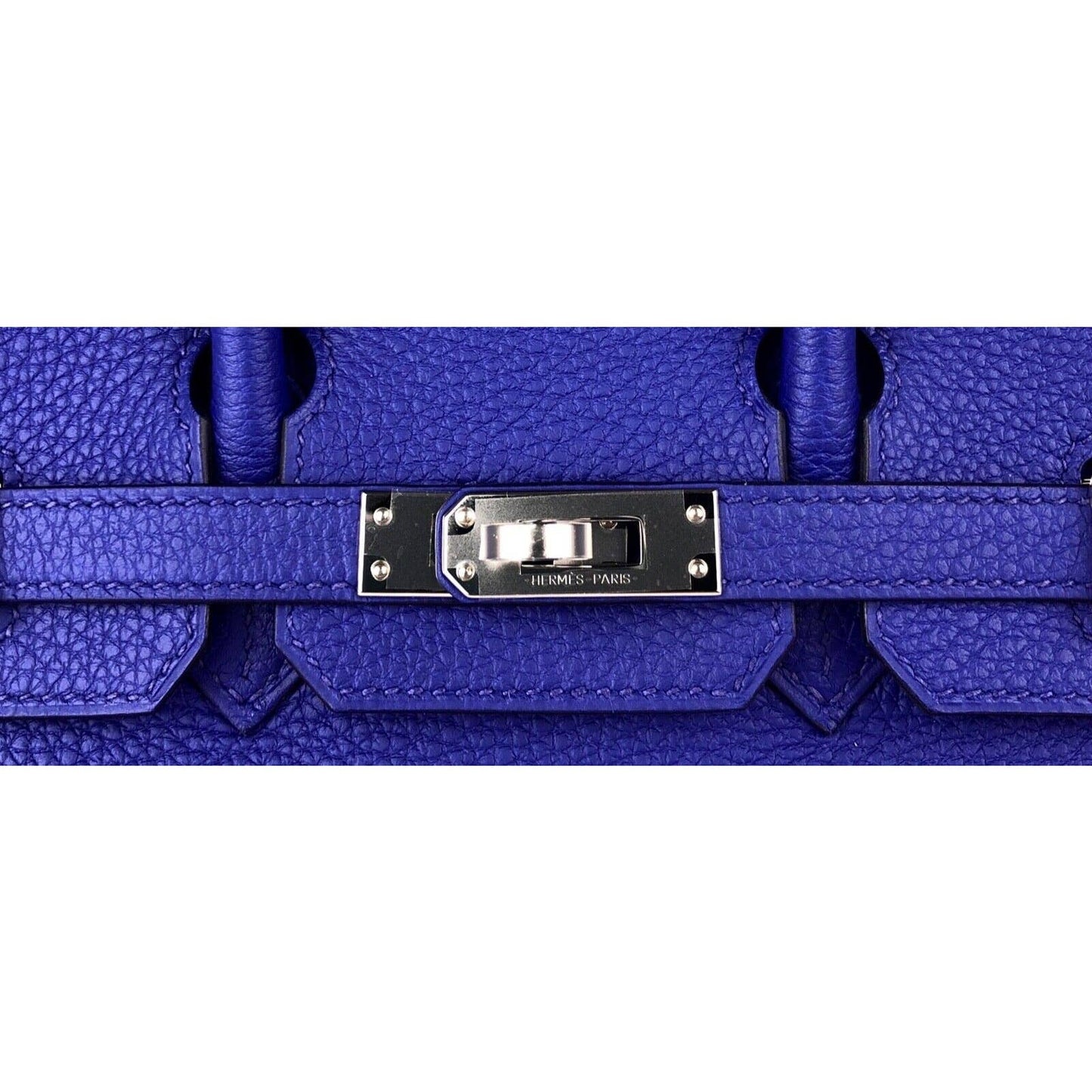 Hermes Birkin 25 Bleu Blue Royal Togo Leather Palladium Hardware Handbag 2022