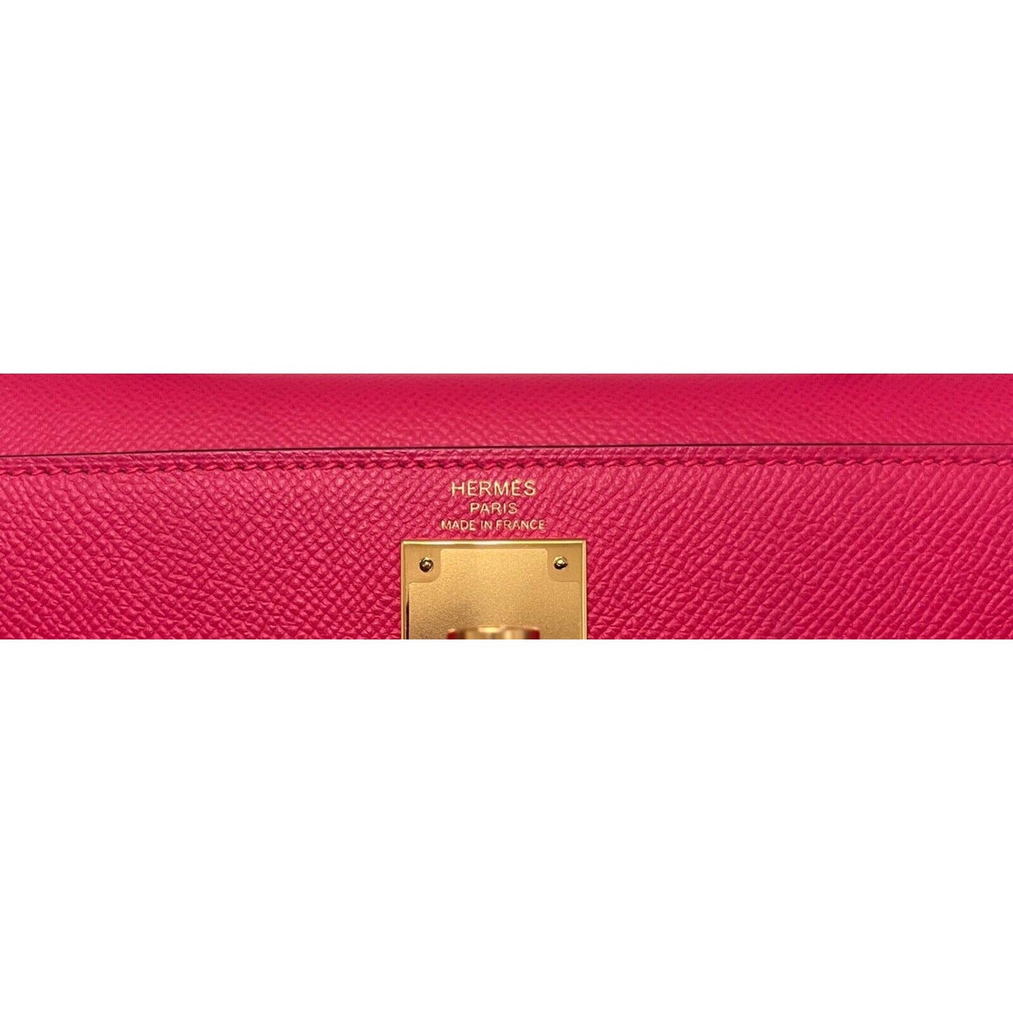 Hermes Kelly 28 Sellier Rose Extreme Pink Epsom Leather Gold Hardware Bag