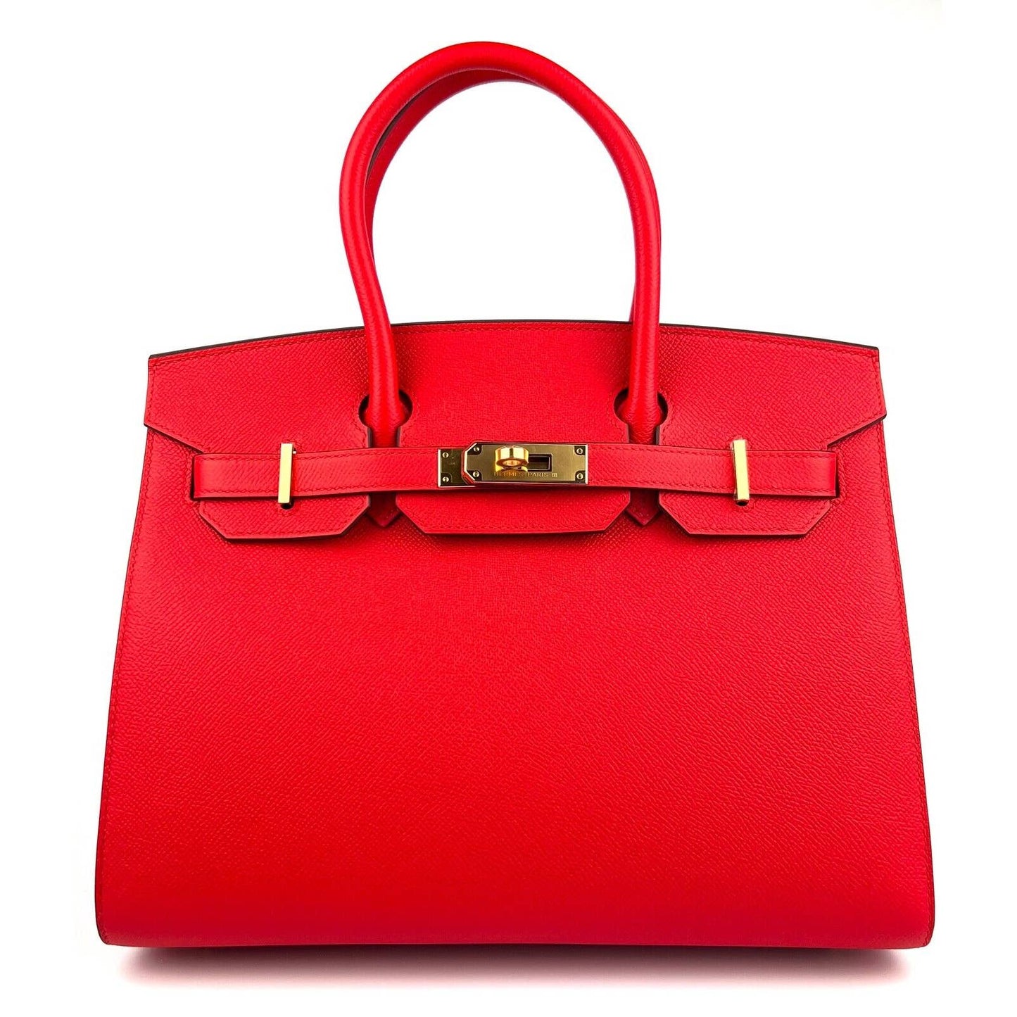Hermes Birkin 30 Sellier Rouge de Coeur Epsom Leather Gold Hardware