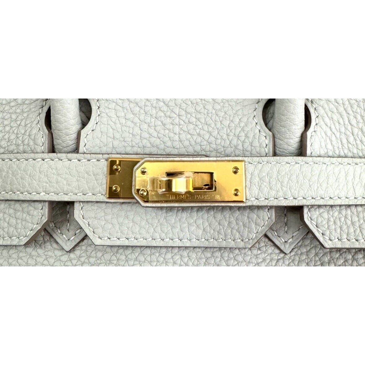 Hermes Birkin 25 Gris Perle Pearl Gray Togo Leather Gold Hardware 2022 Handbag