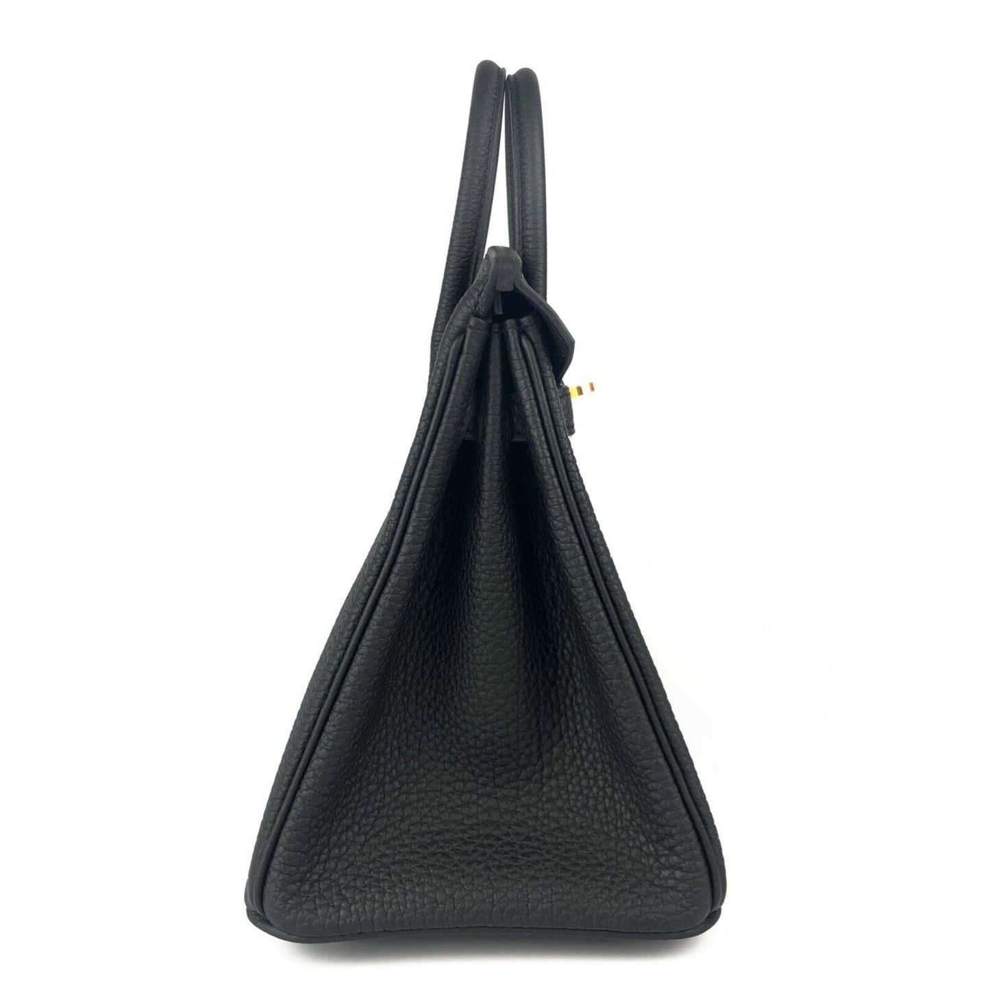 Hermes Birkin 25 Black Noir Togo Leather Gold Hardware U Stamp 2022