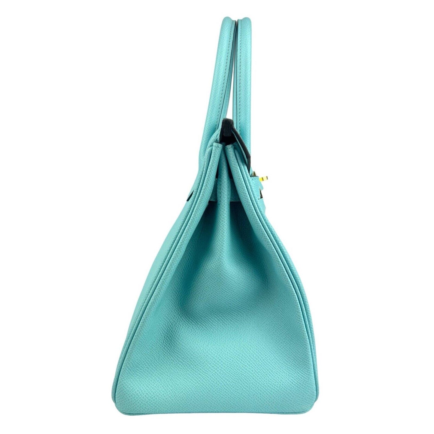 Hermes Birkin 30 Blue Atoll Tiffany Blue Epsom Leather Gold Hardware