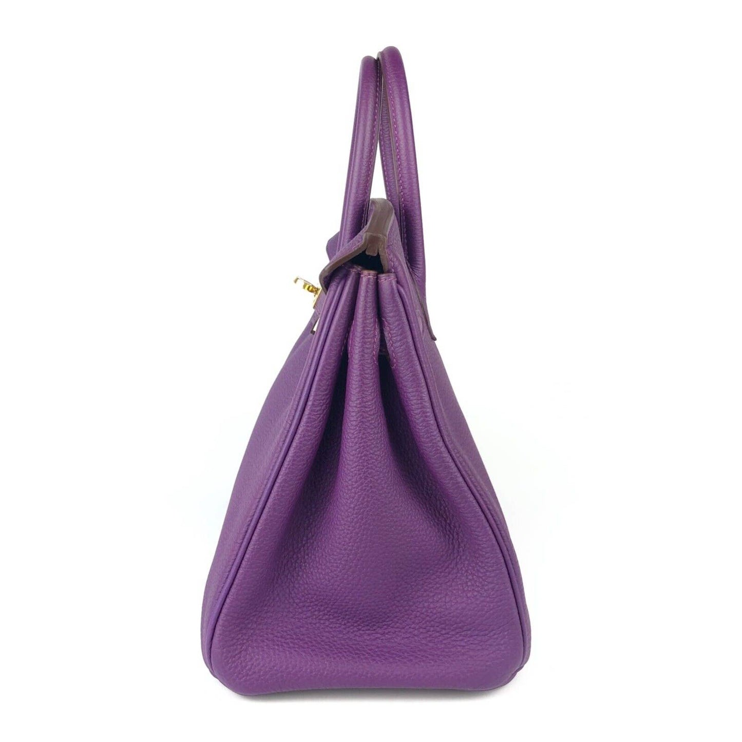 Hermes Birkin 25 Anemone Purple Togo Leather Gold Hardware Handbag Bag