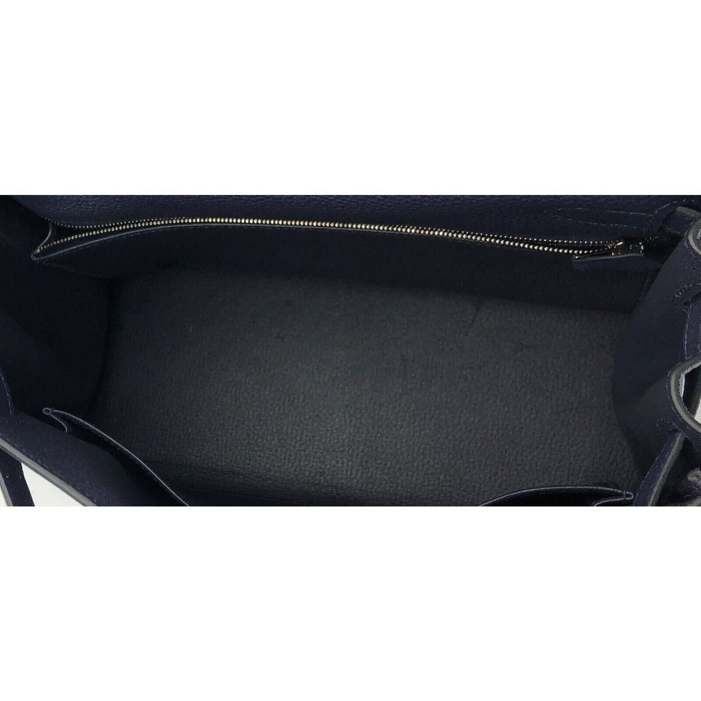 Hermes Kelly 28 Bleu Nuit Navy Dark Blue Leather Shoulder Bag Palladium Hardware