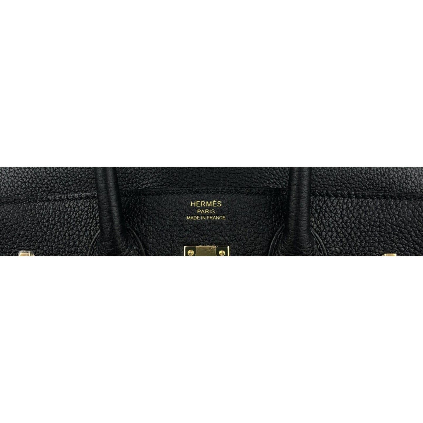Hermes Birkin 25 Black Noir Togo Leather Gold Hardware B Stamp 2023