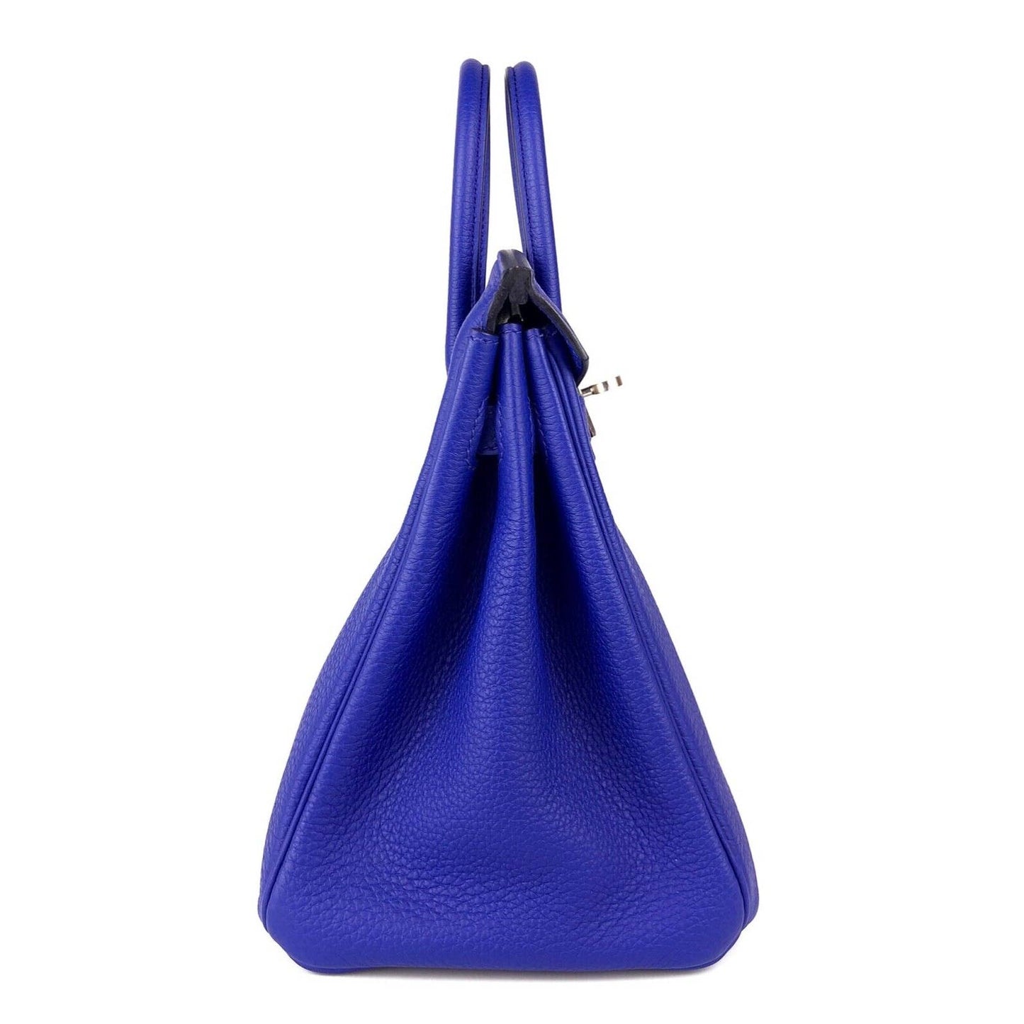 Hermes Birkin 25 Bleu Blue Royal Togo Leather Palladium Hardware Handbag 2022