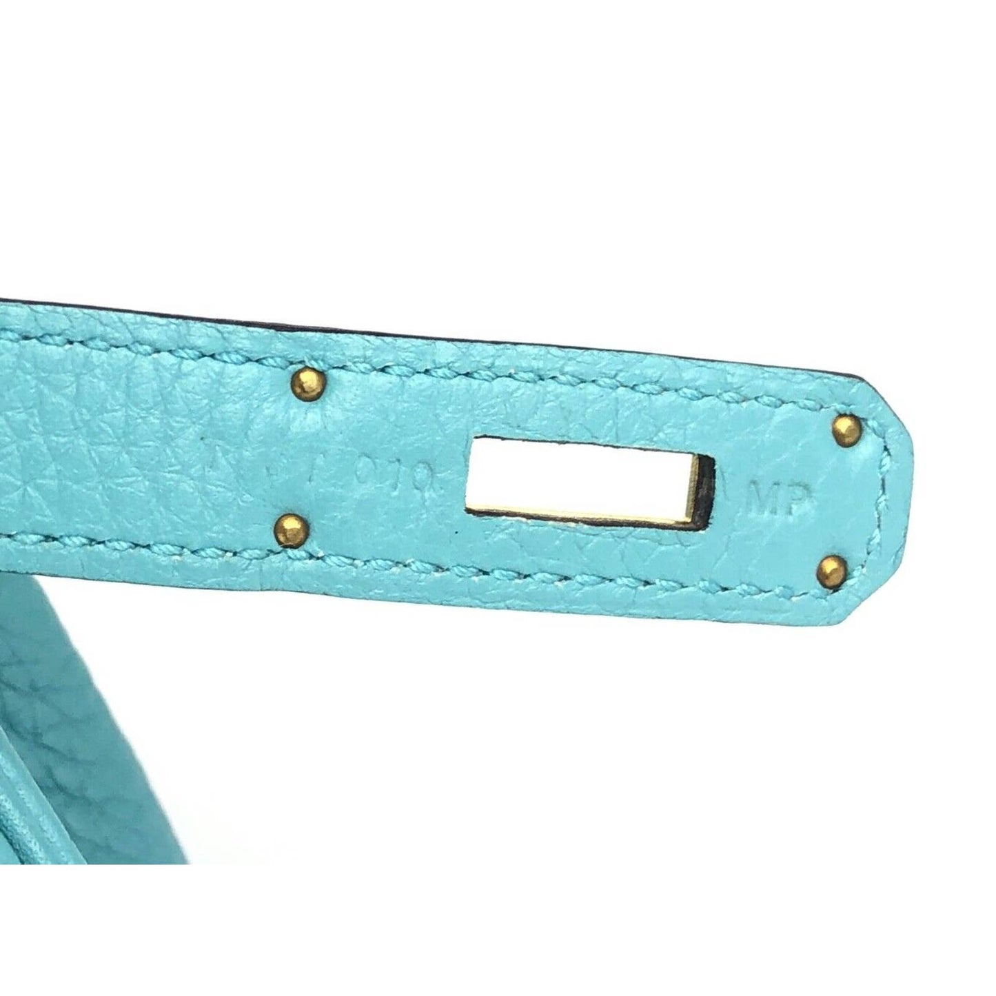 Hermes Birkin 35 Bue Saint Cyr Togo Leather Gold Hardware