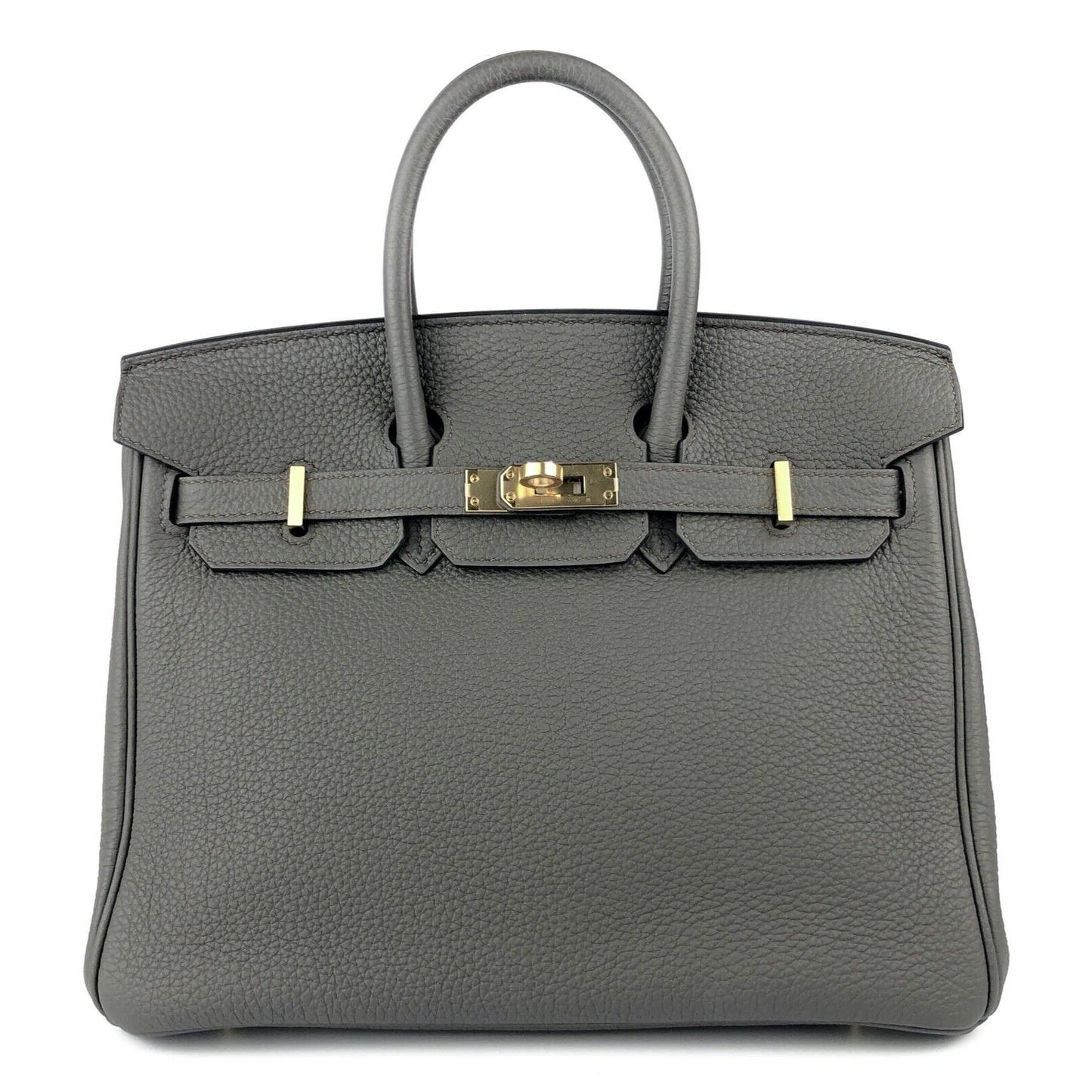 Hermes Birkin 25 Etain Gray Brown Grey Togo Leather Gold Hardware Handbag 2020