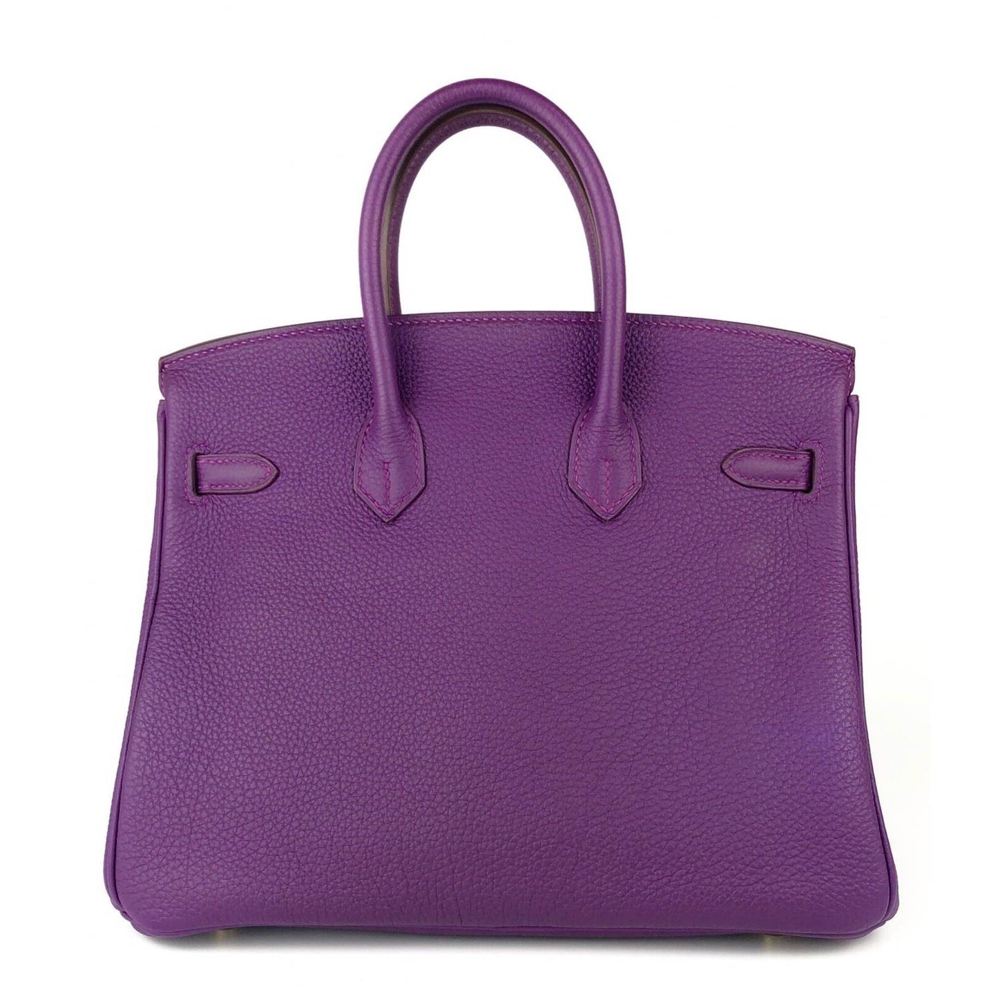 Hermes Birkin 25 Anemone Purple Togo Leather Gold Hardware Handbag Bag