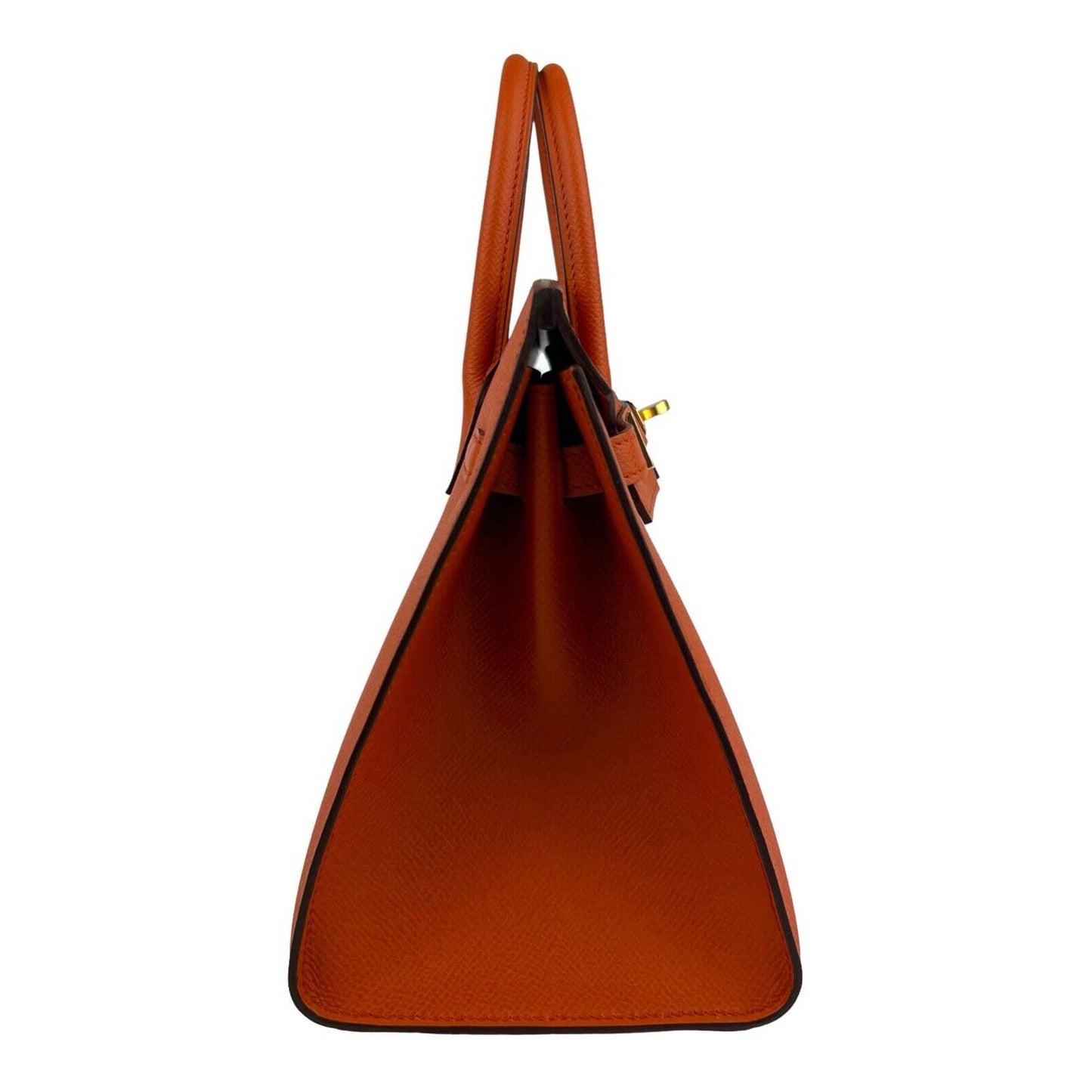 Hermes Birkin 25 Sellier Orange Terre Battue Epsom Leather Gold Hardware
