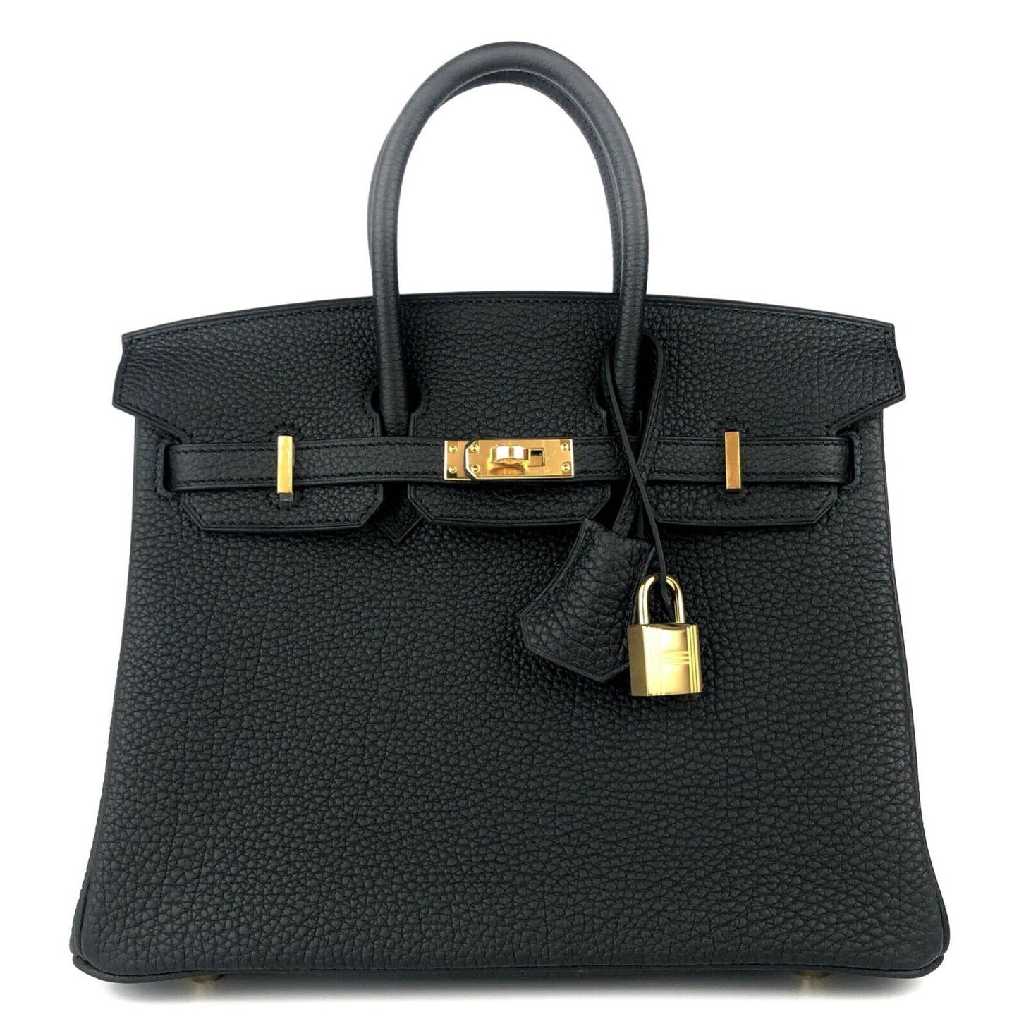 Hermes Birkin 25 Black Noir Togo Leather Gold Hardware U Stamp 2022