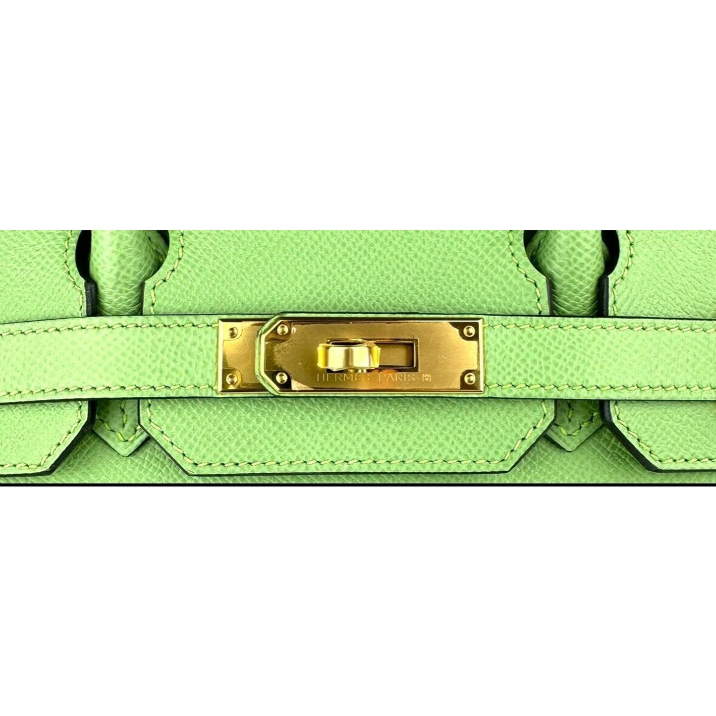 Hermes Birkin 30 Sellier Vert Criquet Green Epsom Leather Gold Hardware 2022