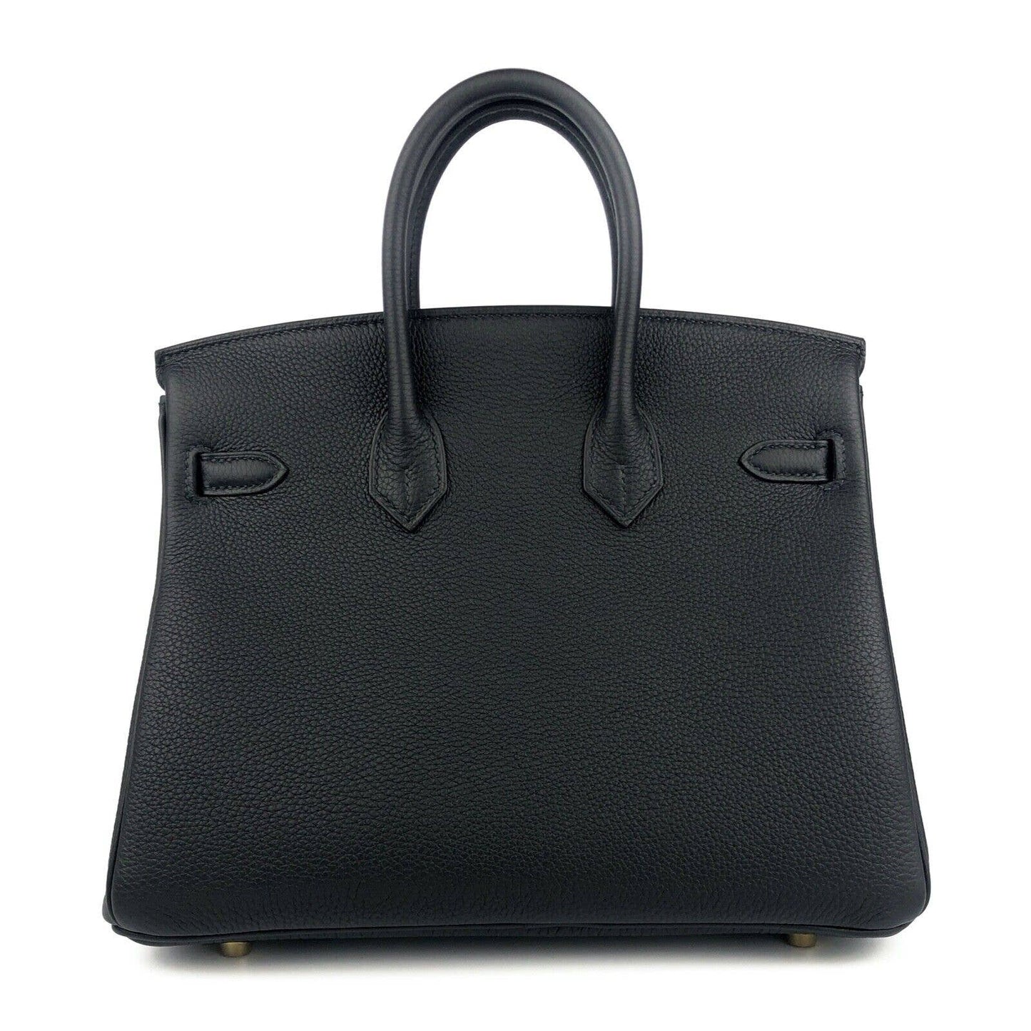 Hermes Birkin 25 Black Noir Togo Leather Gold Hardware B Stamp 2023