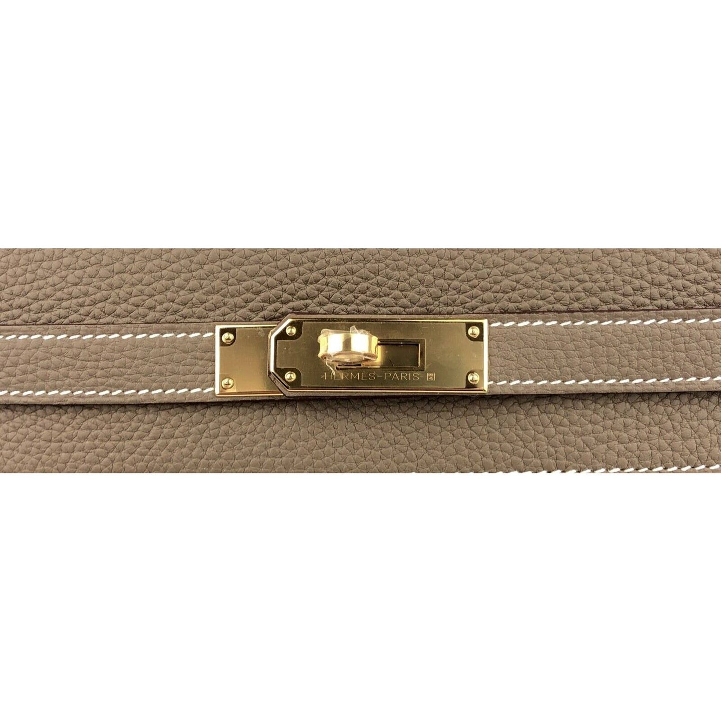 Hermes Kelly 28 Etoupe Gray Grey Togo Leather Gold Hardware NEW