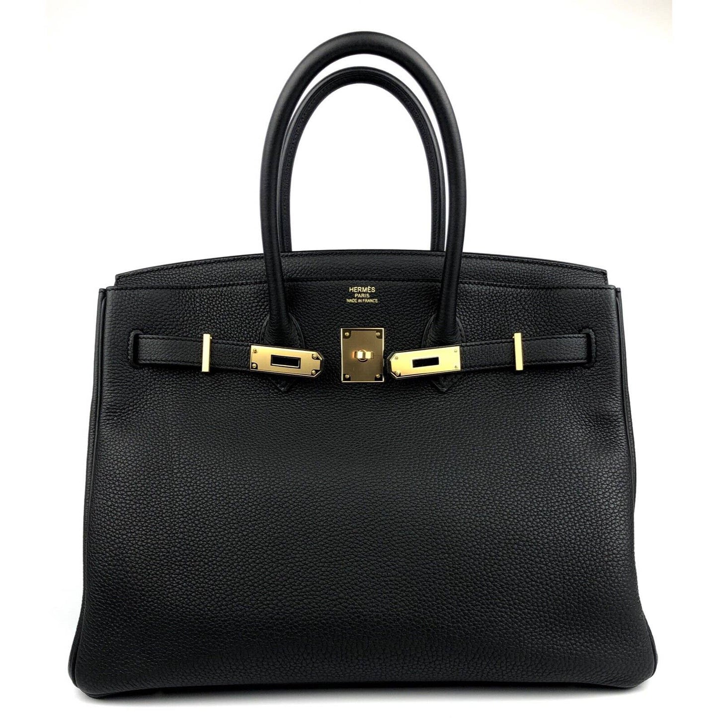 Hermes Birkin 35 Black Noir Togo Leather Gold Hardware 2019