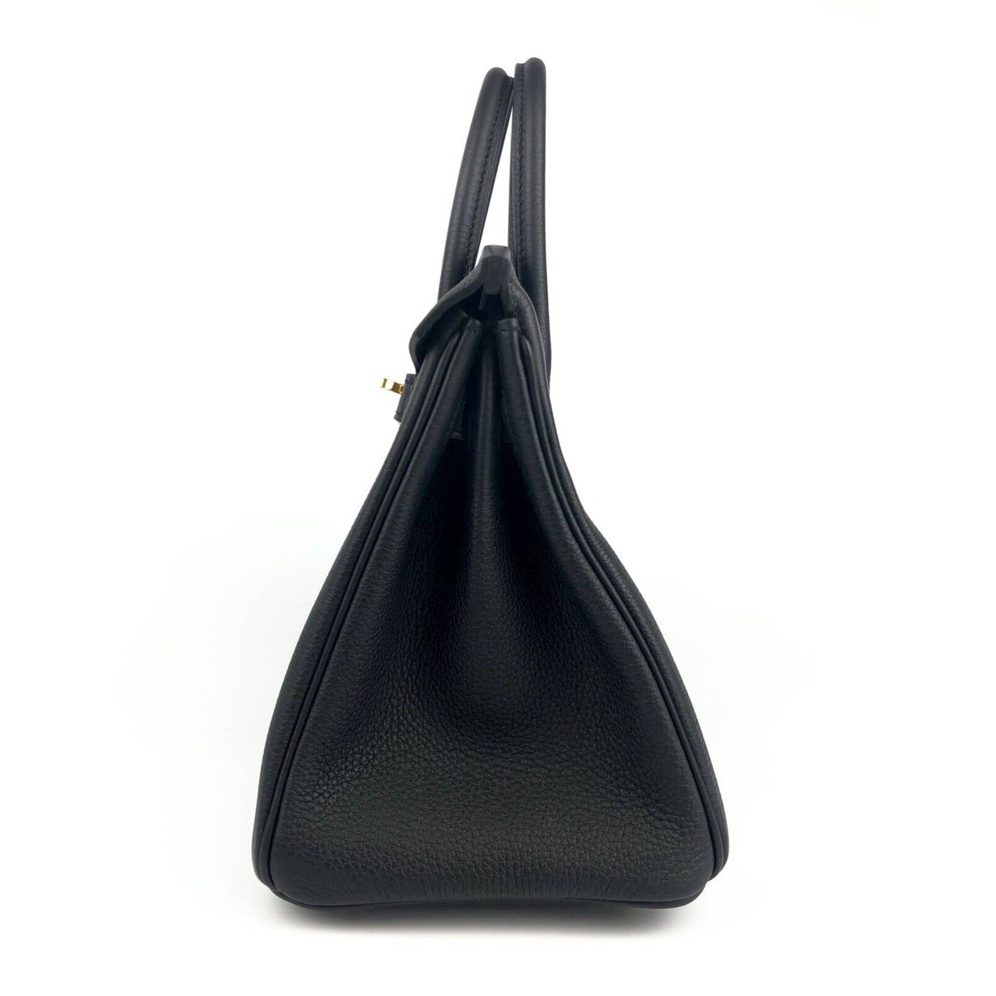 Hermes Birkin 25 Black Noir Togo Leather Gold Hardware B Stamp 2023