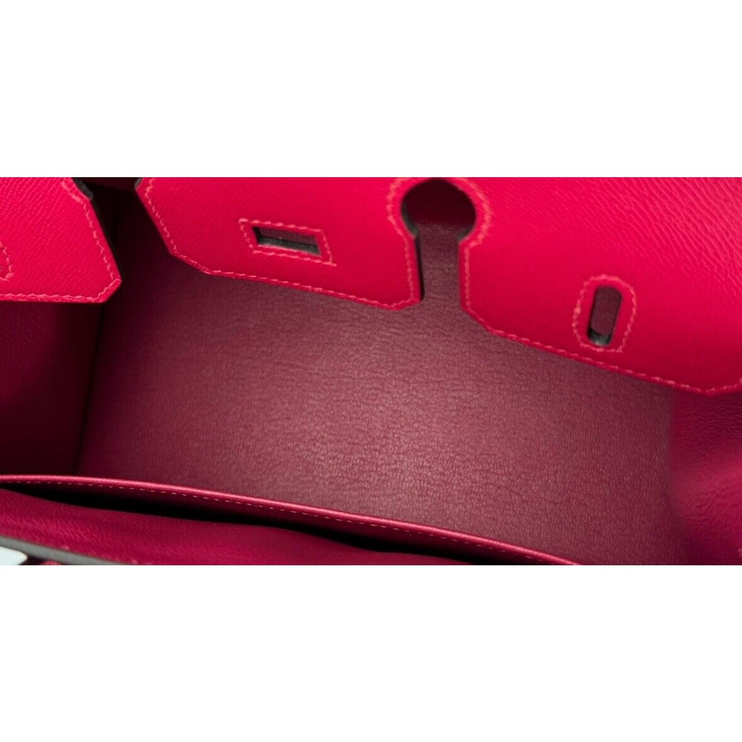 Hermes Birkin 25 Sellier Framboise Pink Red Madame Leather Palladium Hardware