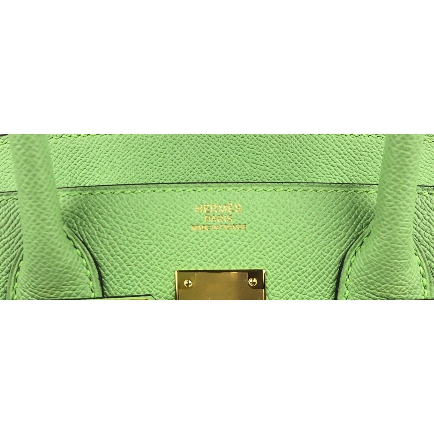 Hermes Birkin 30 Sellier Vert Criquet Green Epsom Leather Gold Hardware 2022