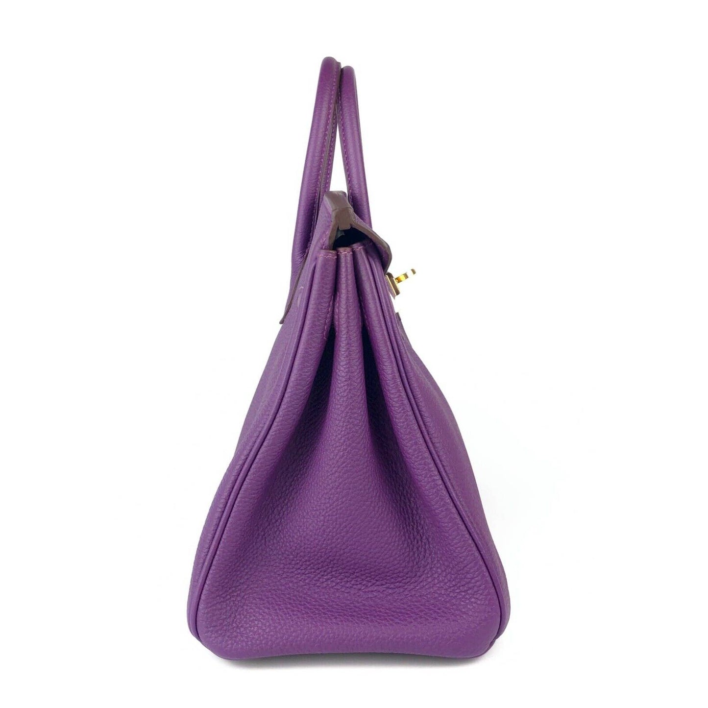 Hermes Birkin 25 Anemone Purple Togo Leather Gold Hardware Handbag Bag