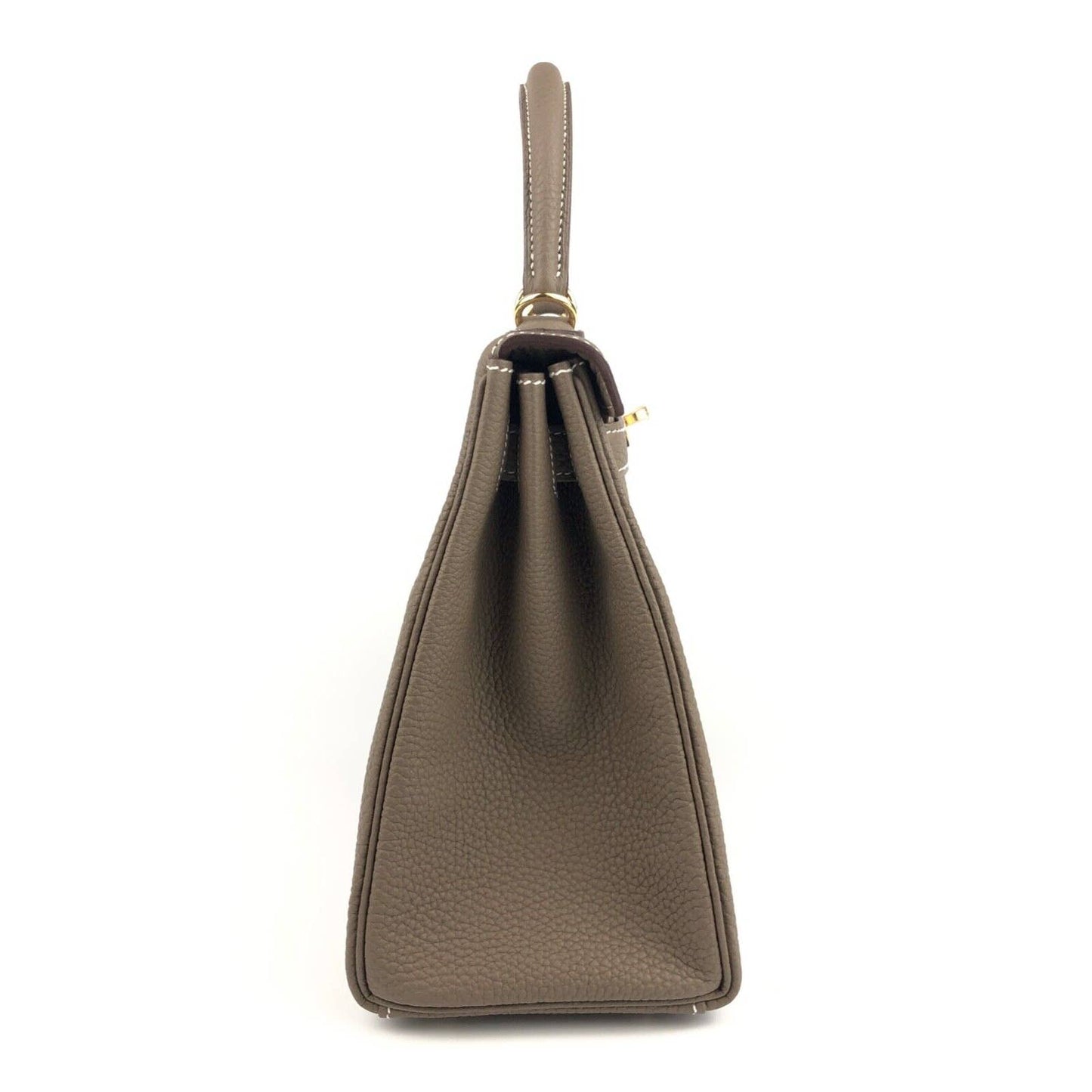 Hermes Kelly 28 Etoupe Gray Grey Togo Leather Gold Hardware NEW