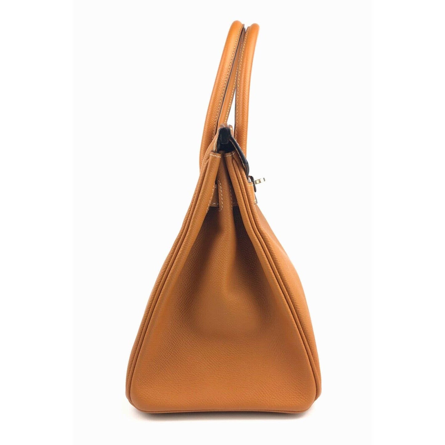 Hermes Birkin 30 Toffee Tan Camel Epsom Leather Palladium Hardware