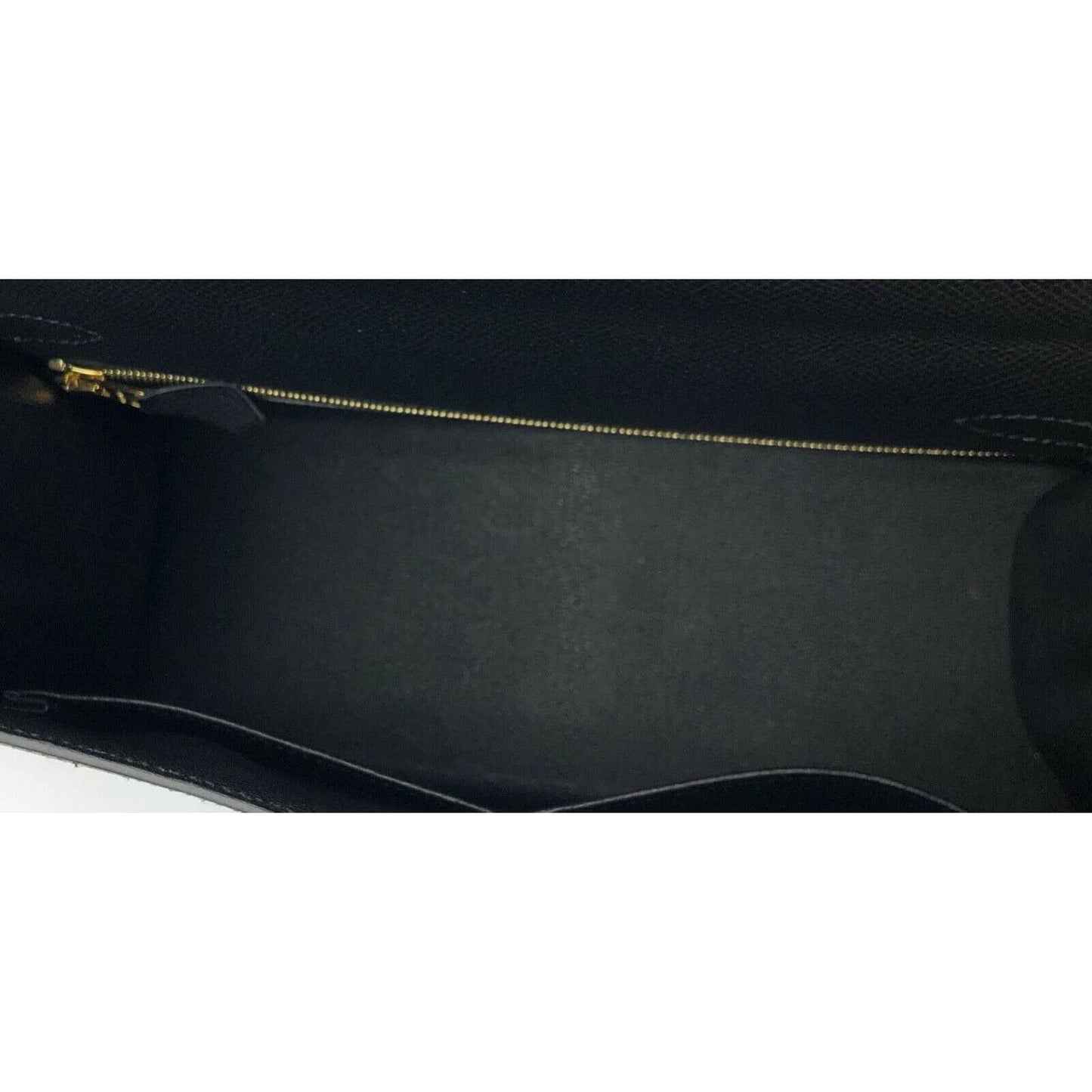 Hermes Kelly 28 Sellier Black Noir Epsom Leather Gold Hardware Bag Handbag