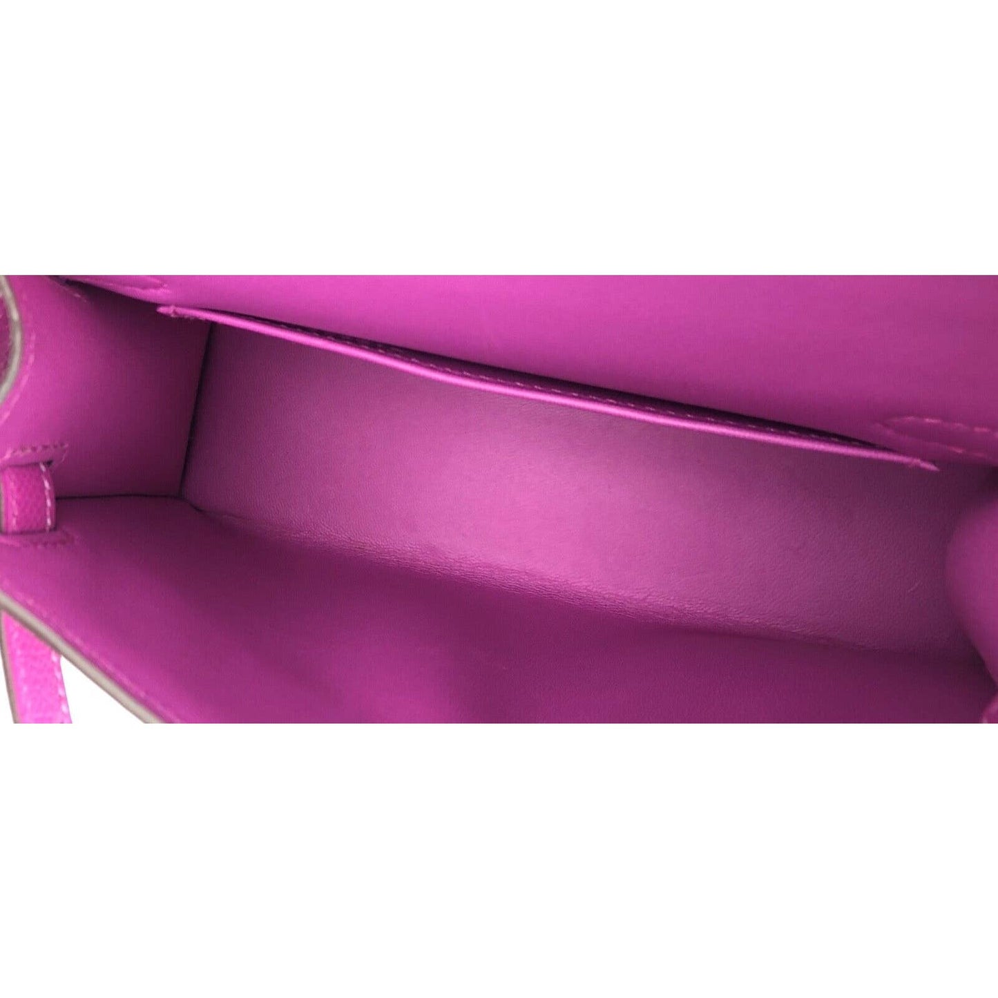 Hermes Kelly Mini 20 Magnolia Pink Purple Epsom Leather Palladium Hardware