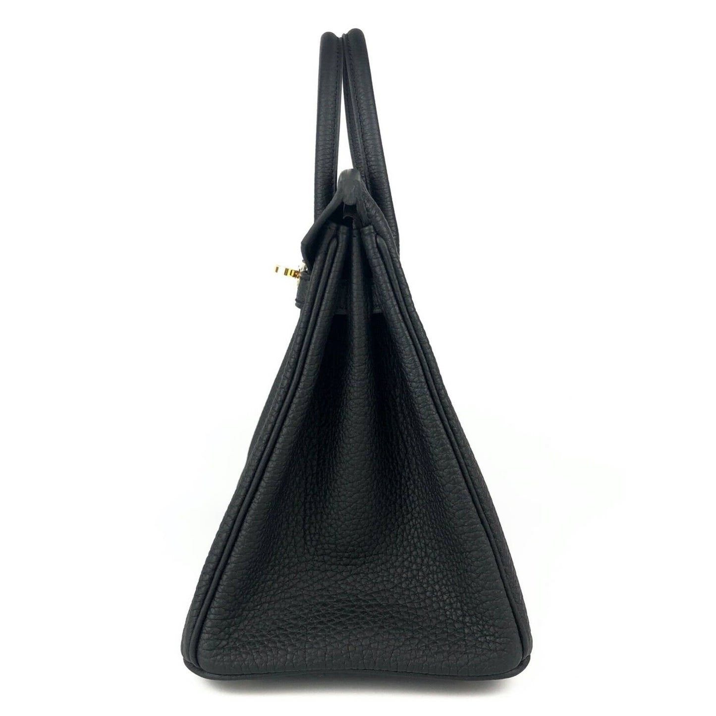 Hermes Birkin 25 Black Noir Togo Leather Gold Hardware U Stamp 2022