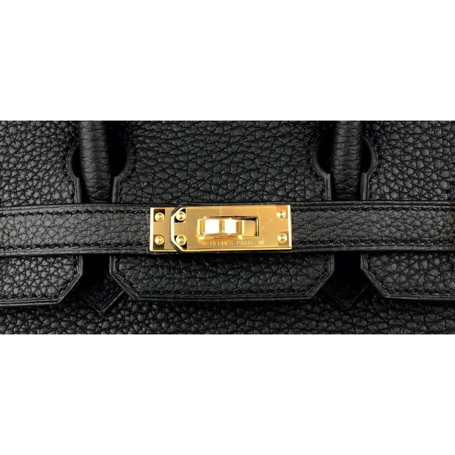 Hermes Birkin 25 Black Noir Togo Leather Gold Hardware U Stamp 2022