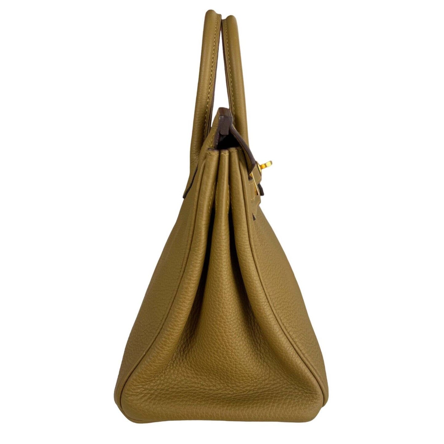 Hermes Birkin 25 Bronze Dore Togo Leather Gold Hardware Handbag