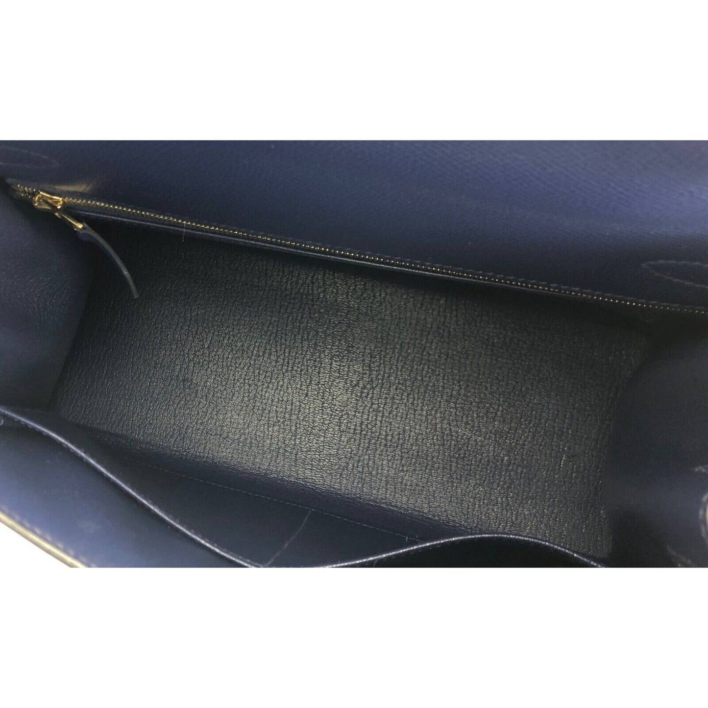 Hermes Kelly 28 Sellier Blue Sapphire Epsom Leather Gold Hardware Bag 2021