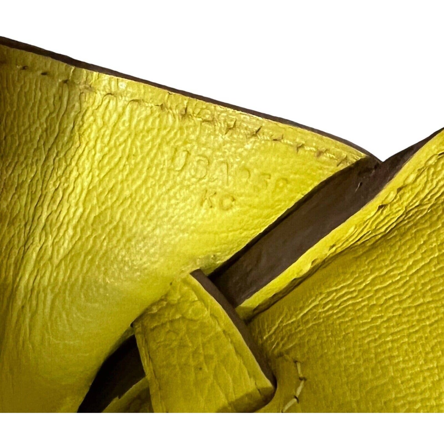 Hermes Birkin 30 Lime Yellow Leather Palladium Hardware Bag Handbag NEW 2022